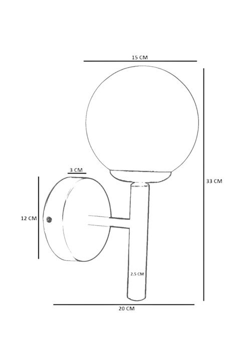 Opviq Lámpara de Pared 8976-1A Blanco y Dorado